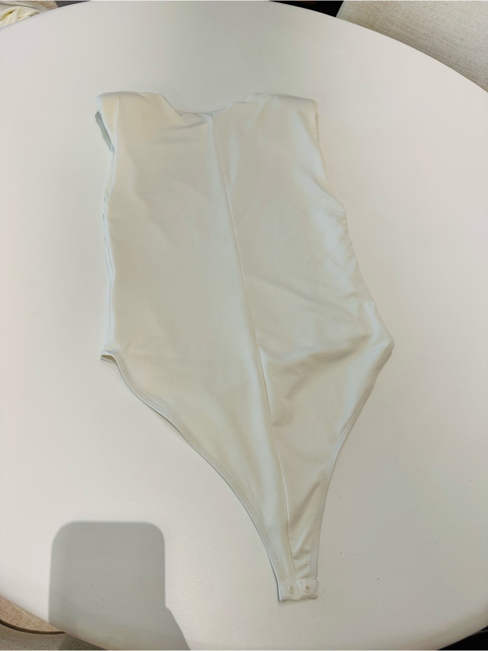 Zara Padded-Shoulder  Bodysuit - Picture 6 of 6